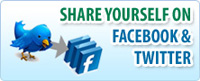 Share Yourself On Facebook and Twitter